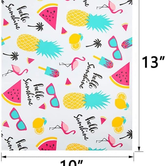 25 summer hello sunshine poly mailers (10x13”) - Picture 6 of 8